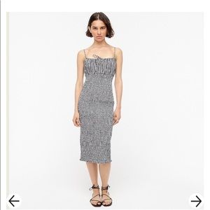 NEW WITH TAG - JCREW Smocked tie-front dress in gingham
